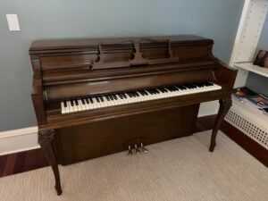 Chickering vintage upright console piano