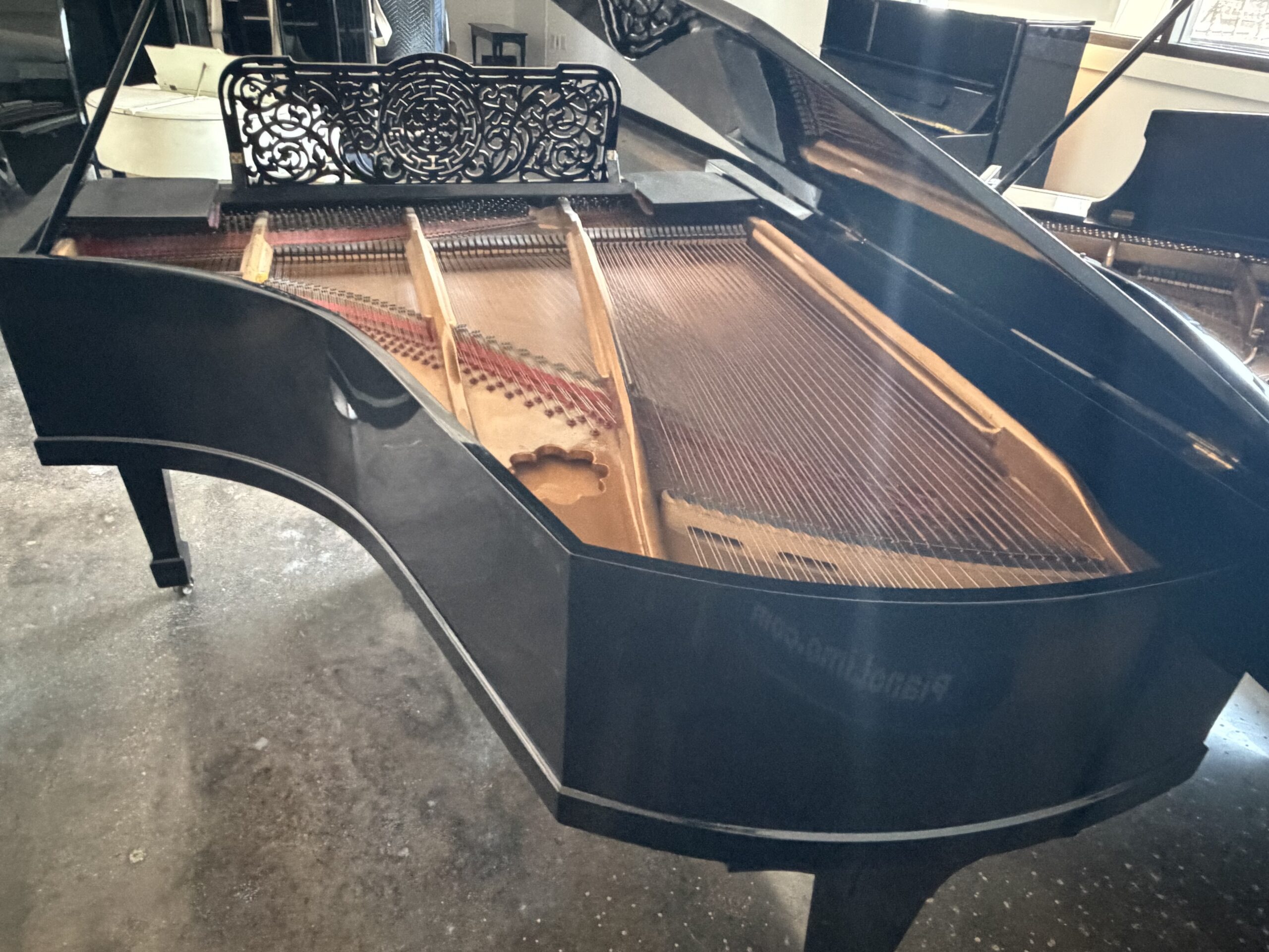 A Julius Feurich Leipzig Grand Piano, Completely Refurbished, C. 1890's. Played By Leonard Bernstein! - Image 4