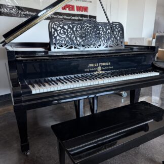 A Julius Feurich Leipzig Grand Piano, Completely Refurbished, C. 1890's. Played By Leonard Bernstein!