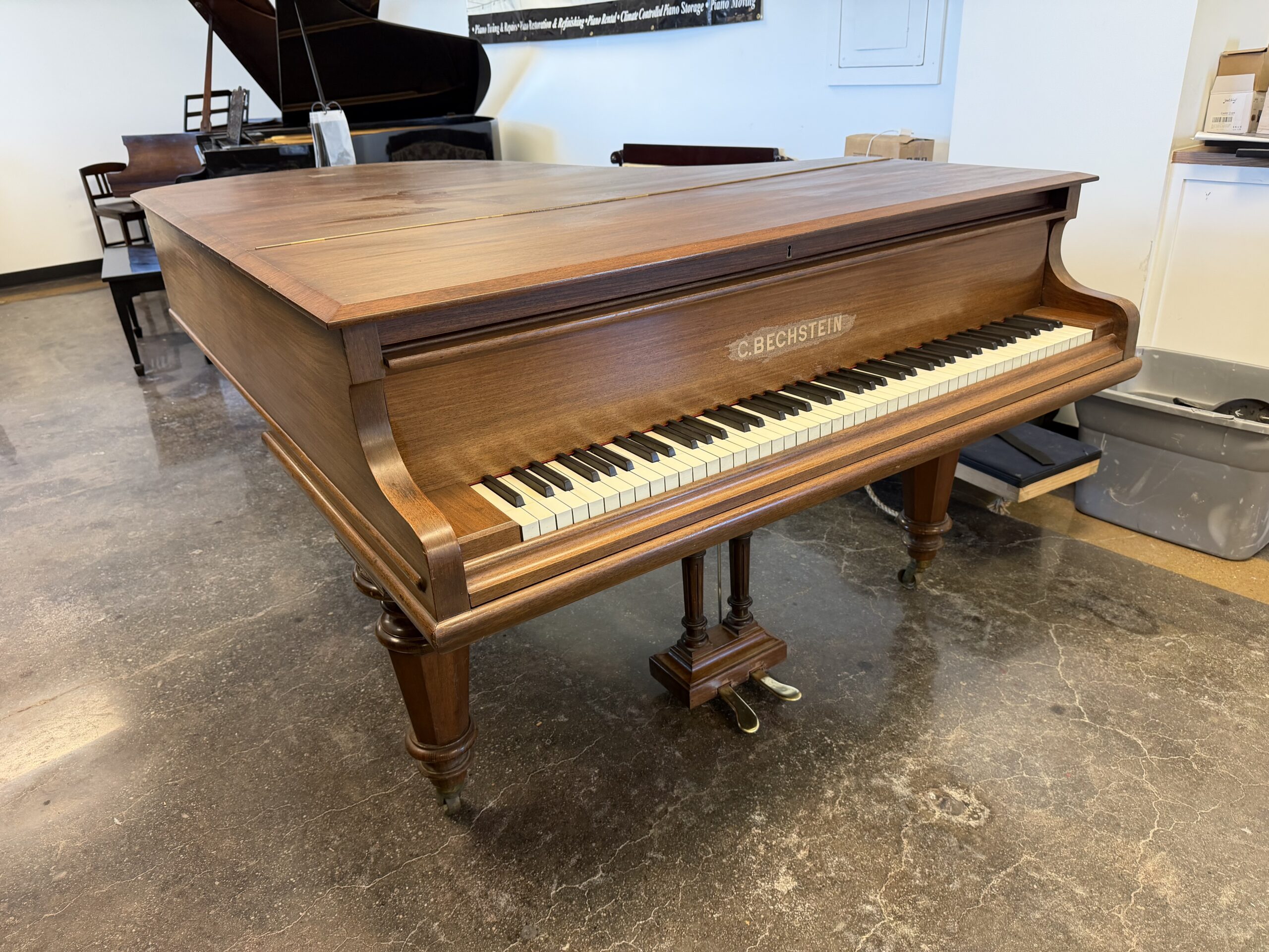 C. Bechstein Grand piano cherry wood 90440 - Image 2
