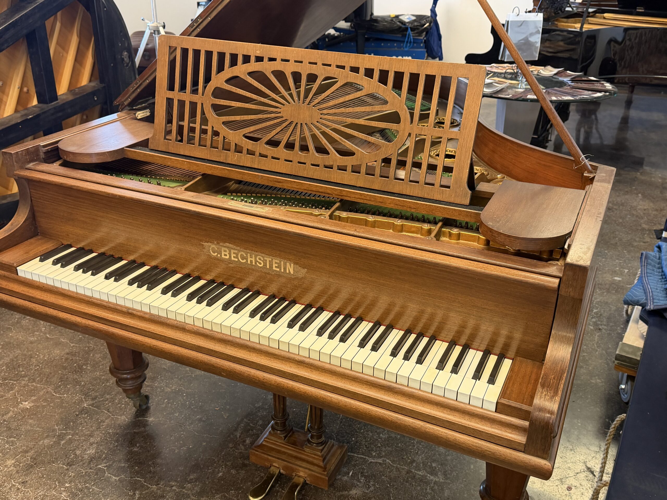 C. Bechstein Grand piano cherry wood 90440 - Image 5