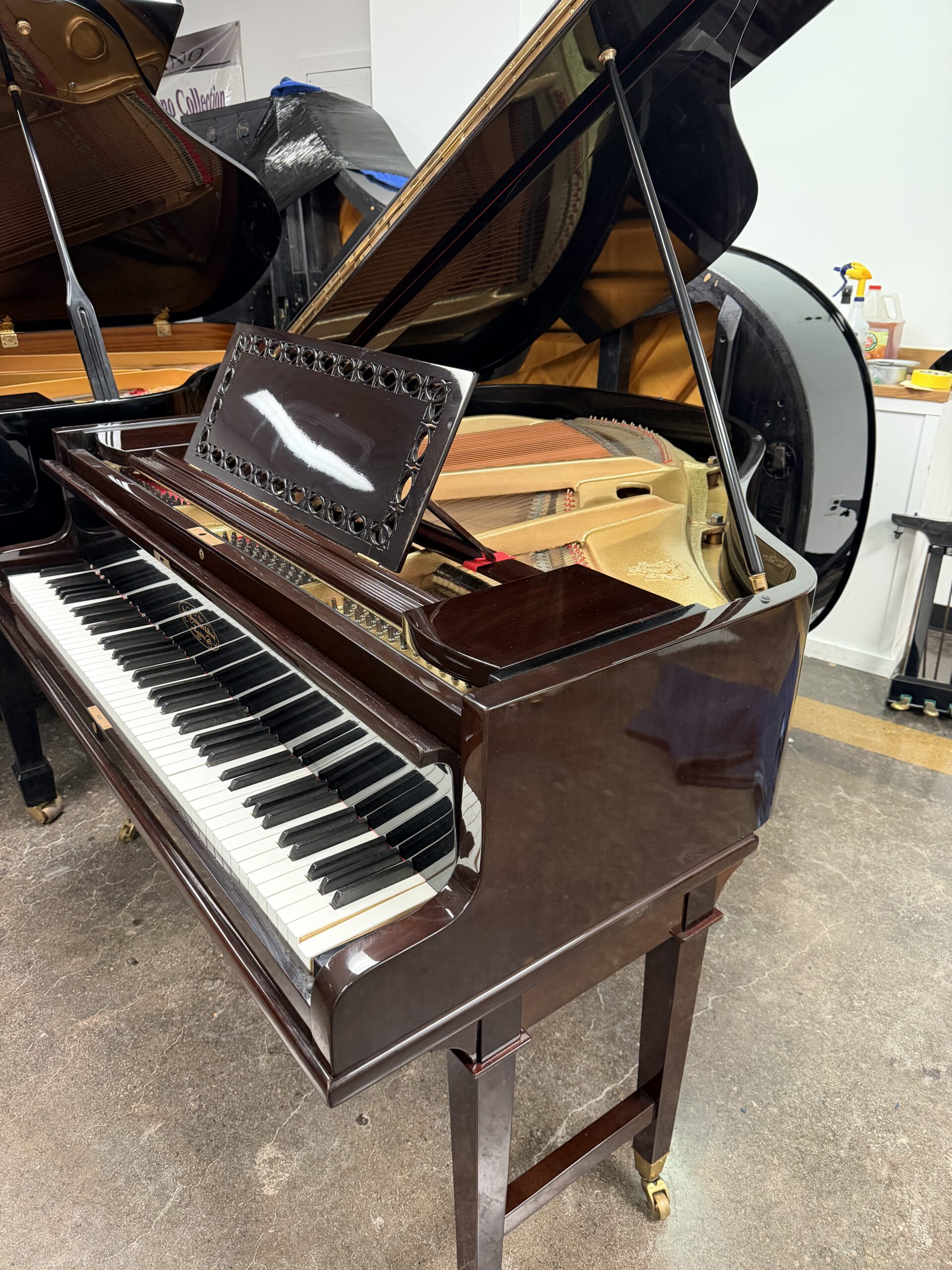 John Broadwood Antique Restored baby grand piano - Image 4