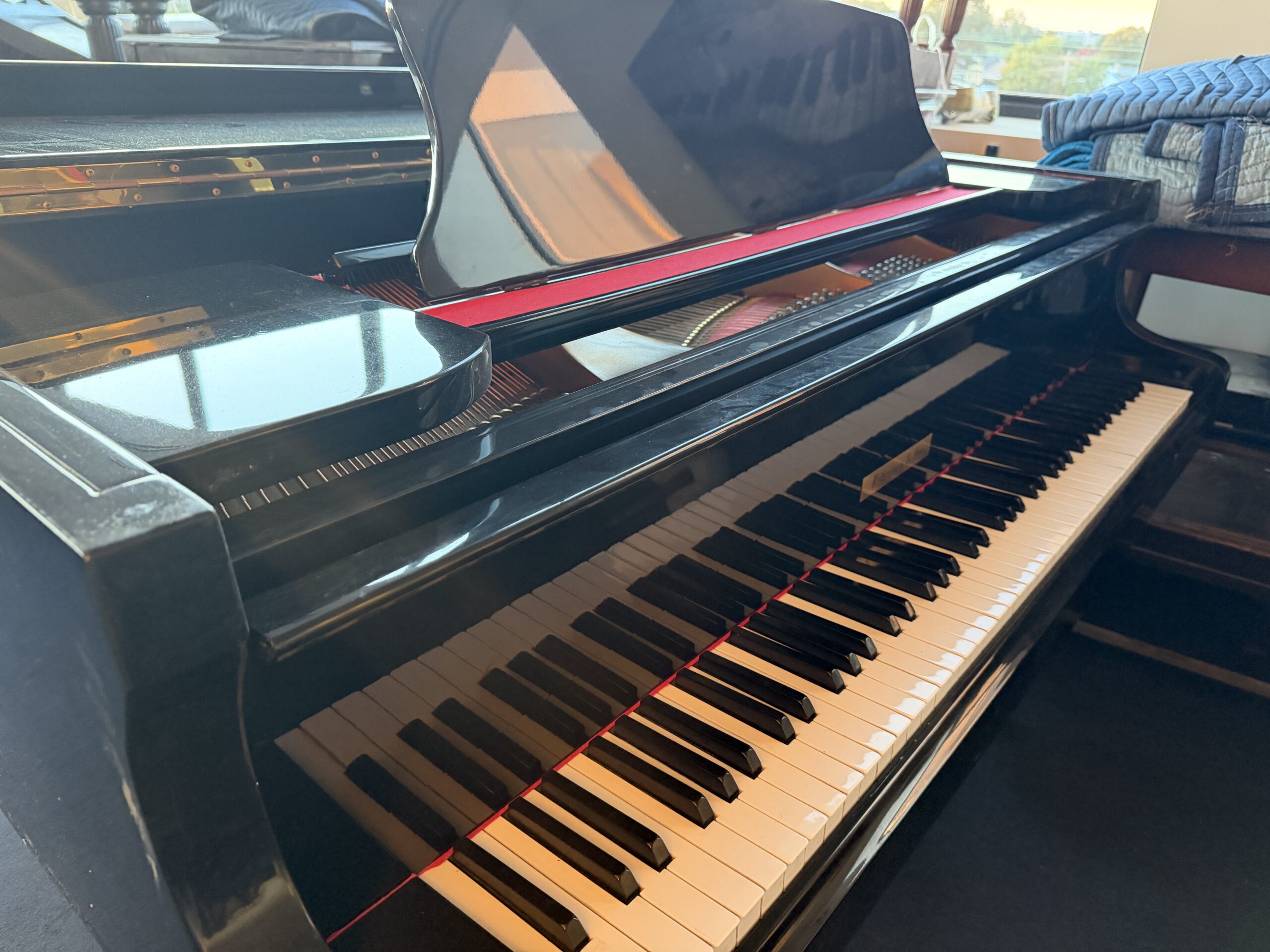 Sterling Baby Grand Piano Gloss Black Sterling & Sons baby grand, serial #9400270